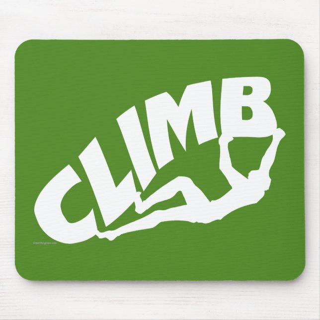 Rock Bouldering Mouse Pad (Front)