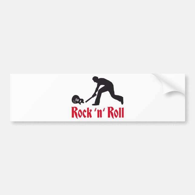 rock bumper sticker (Front)