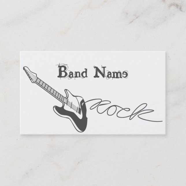 Rock Business Card (Front)