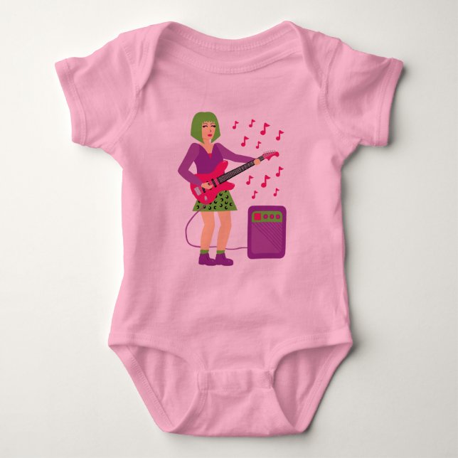 Rock Chick Baby Bodysuit (Front)