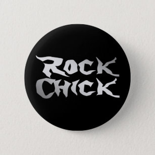 Rock Chick Button