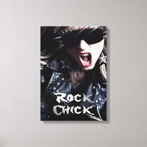Rock Chick Canvas Print