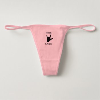 "rock Chick" Design Custom Thongs For Women by yackerscreations at Zazzle