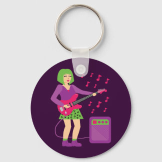 Rock Chick Keychain