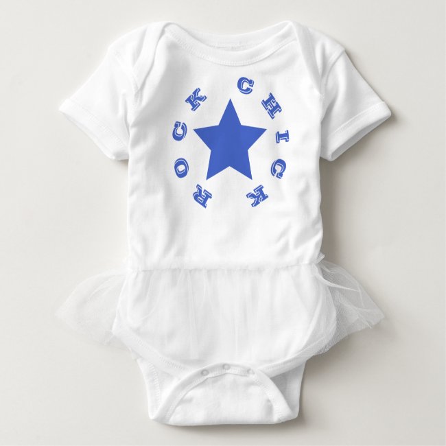 ROCK CHICK | Navy Blue Star Baby Tutu Bodysuit