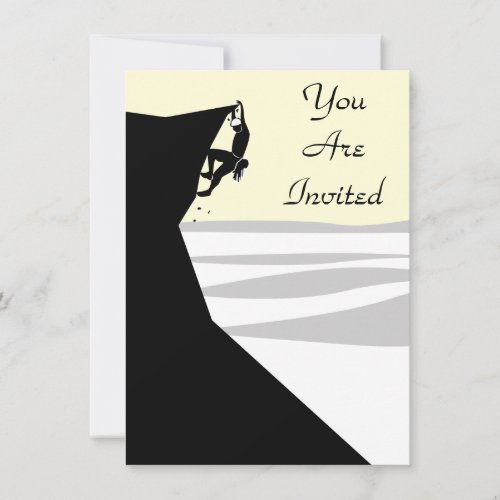 Rock Climber 1 Invitation