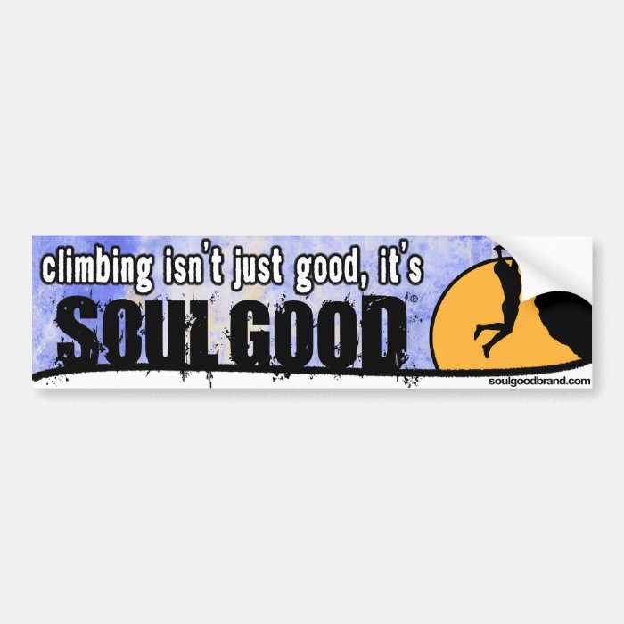 Rock Climber Bumper Sticker   Soul Good