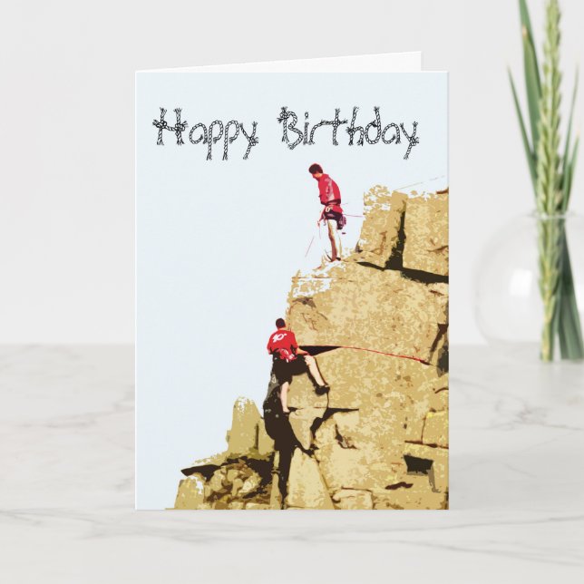 rock climber card (Front)