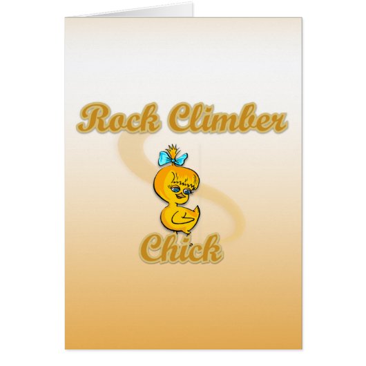 Rock Climber Chick Cards (Front)