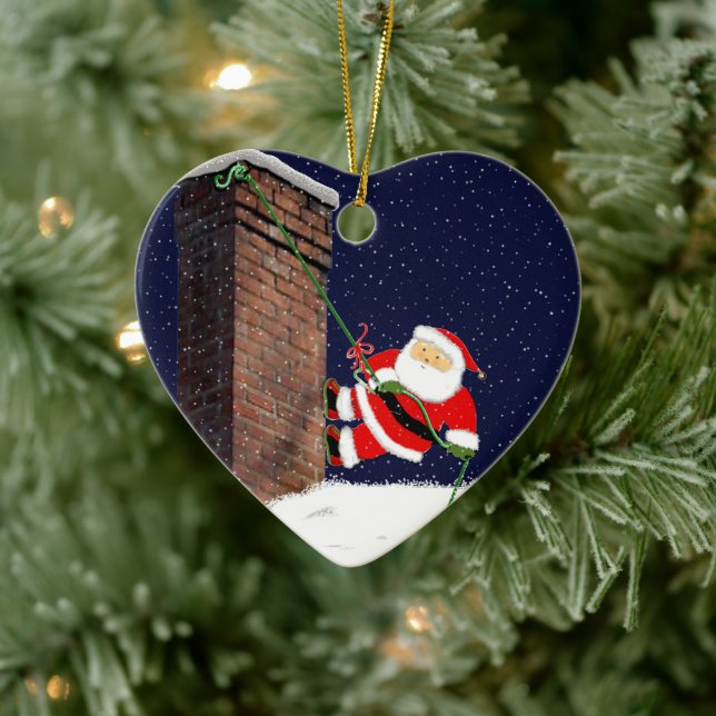 Rock Climber Collectible Ceramic Ornament (Tree)