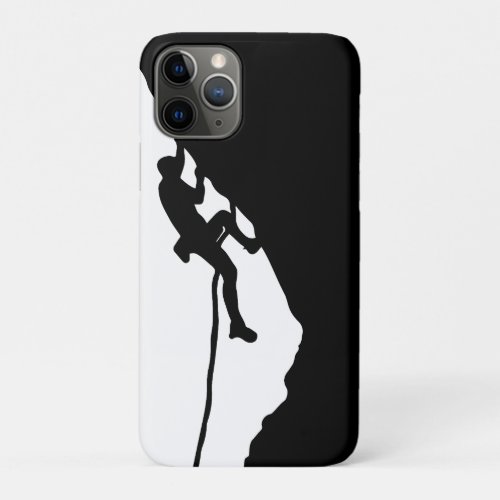 Rock climber conquers a sheer cliff  iPhone 11 pro case
