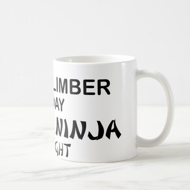 Rock Climber Deadly Ninja by Night Coffee Mug (Right)