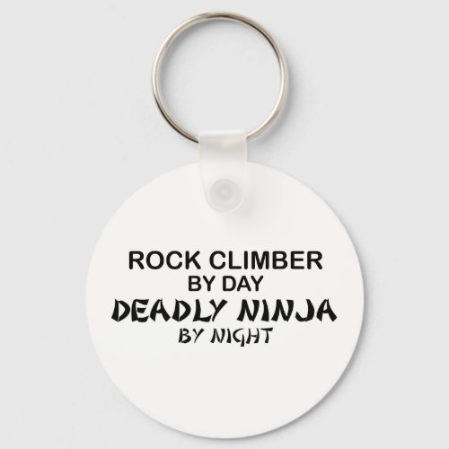 Rock Climber Deadly Ninja by Night Keychain