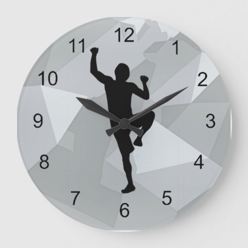 Rock Climber Design Acrylic Wall Clock
