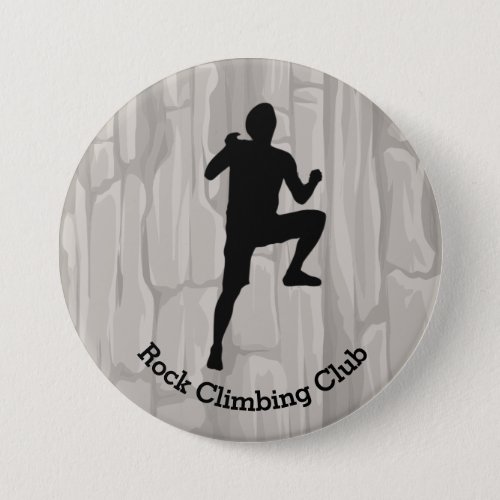 Rock Climber Design Button