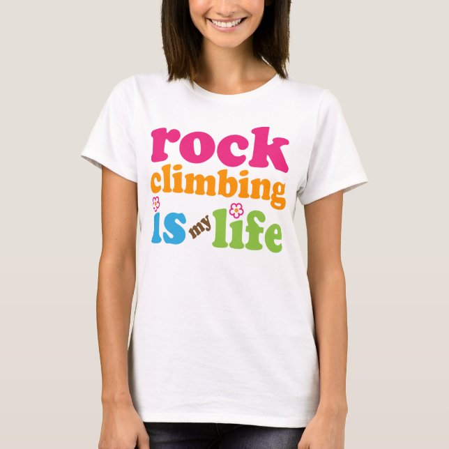 Rock Climber Gift Girls T-Shirt (Front)