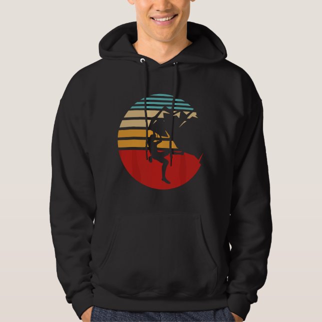 Rock Climber Hobby Climber Climbing Hoodie (Front)