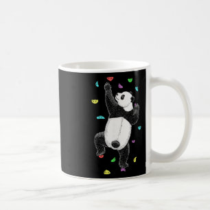 Rock Climber Indoor Wall Climbing Panda Bear Funny Coffee Mug