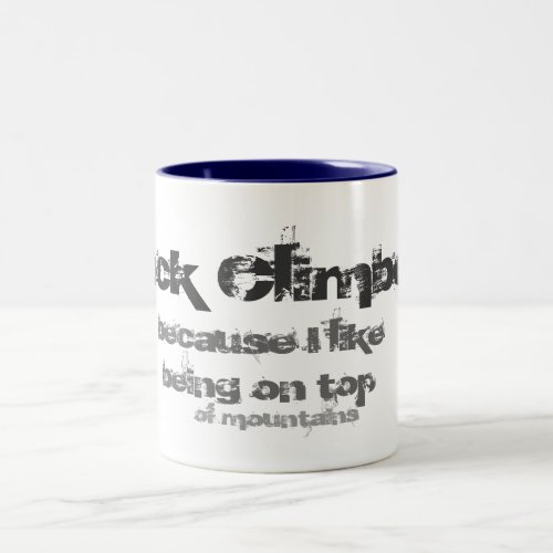 rock climber mug