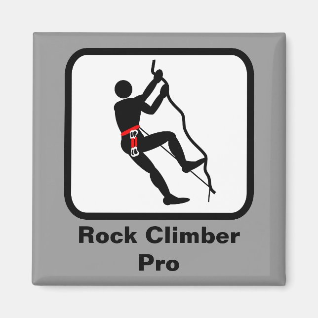 Rock Climber Pro Magnet (Front)