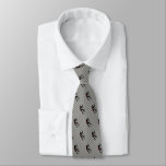 Rock Climber Scaling Mountain Face Logo On Striped Neck Tie at Zazzle