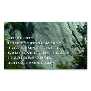Rock Climbers on El Capitan Business Card Magnet
