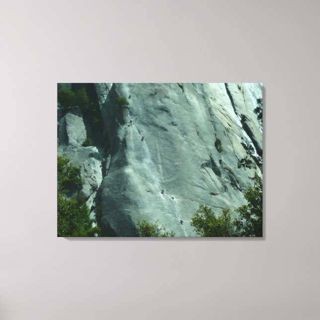 Rock Climbers on El Capitan Canvas Print (Front)
