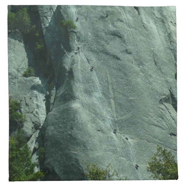 Rock Climbers on El Capitan Cloth Napkin (Front)