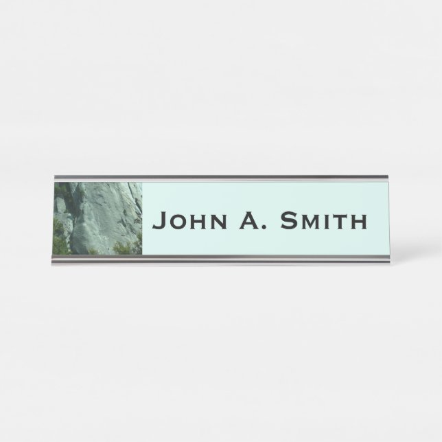 Rock Climbers on El Capitan Desk Name Plate (Front)