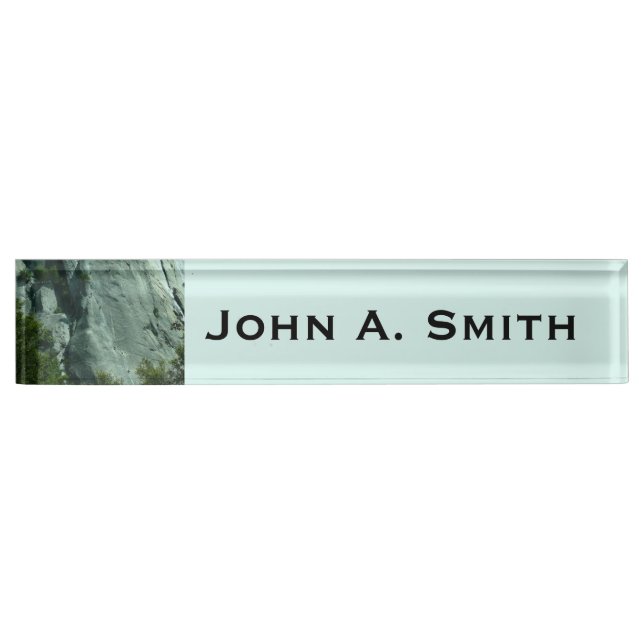 Rock Climbers on El Capitan Desk Name Plate (Front)