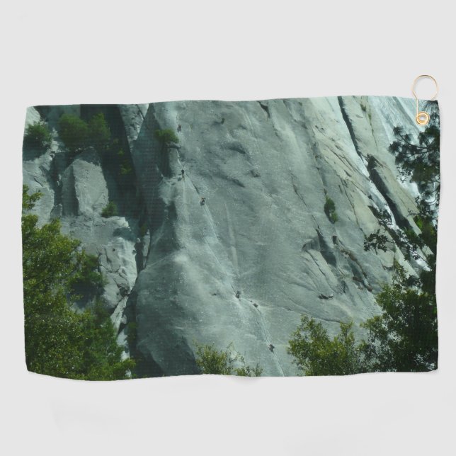 Rock Climbers on El Capitan Golf Towel (Horizontal)
