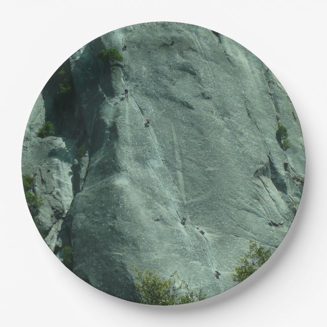 Rock Climbers on El Capitan Paper Plates (Front)