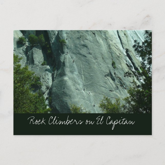 Rock Climbers on El Capitan Postcard (Front)