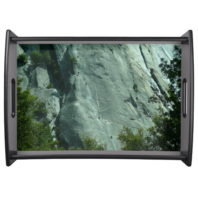 Rock Climbers on El Capitan Serving Tray (Front)