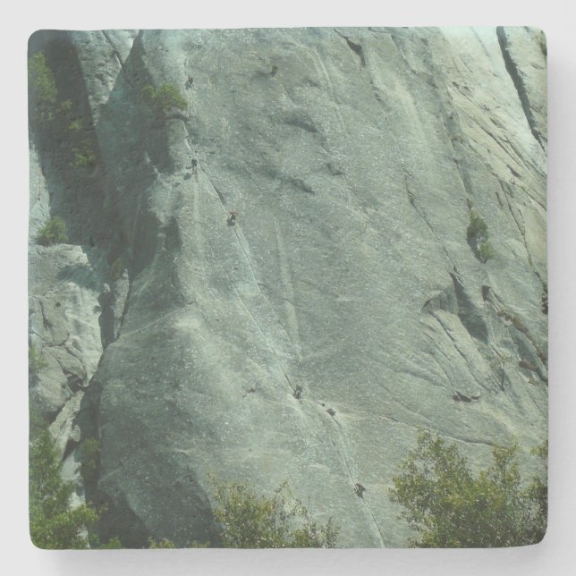 Rock Climbers on El Capitan Stone Coaster (Front)