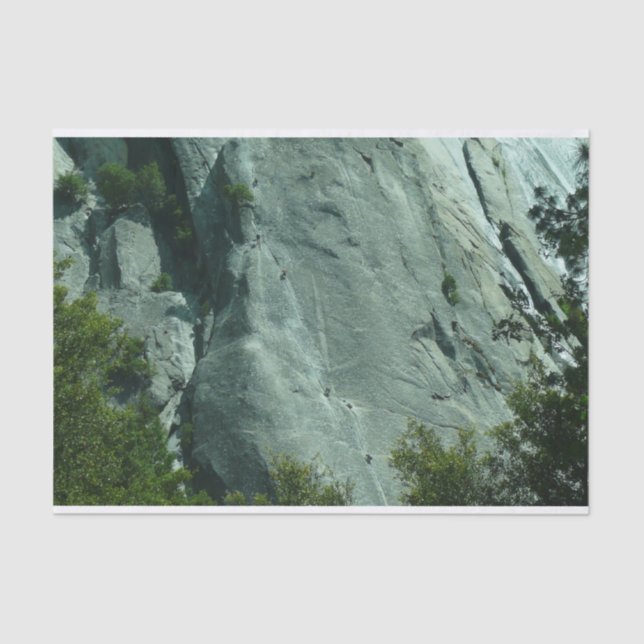 Rock Climbers on El Capitan Tissue Paper (Front)