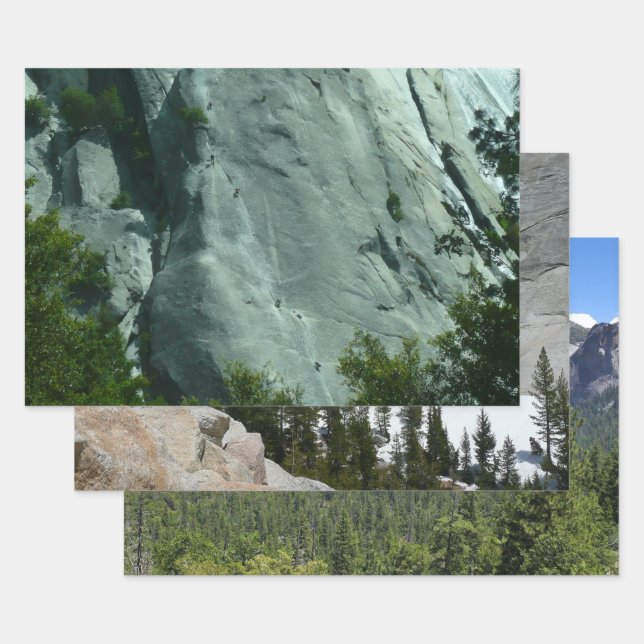 Rock Climbers on El Capitan Wrapping Paper Sheets (Set)
