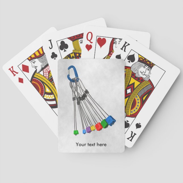 Rock Climbers Rack Of Wires Poker Cards (Back)