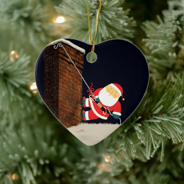 Rock Climbing 2024 Collectible Ceramic Ornament (Tree)