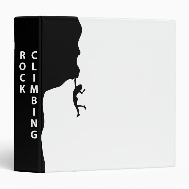 Rock climbing 3 ring binder (Front/Spine)