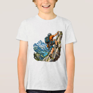 Rock climbing adventure for mountain climbers Tri-Blend shirt