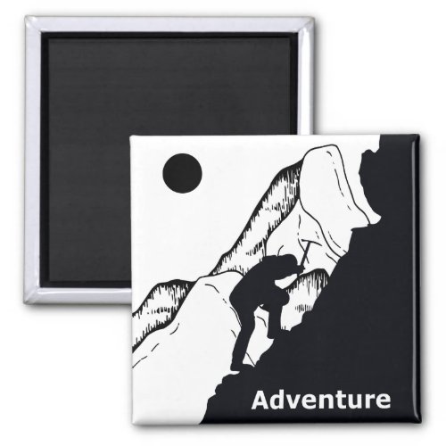 rock climbing adventure  magnet
