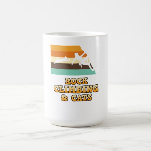 Rock Climbing And Cats Mountain Climber Lover Grap Coffee Mug