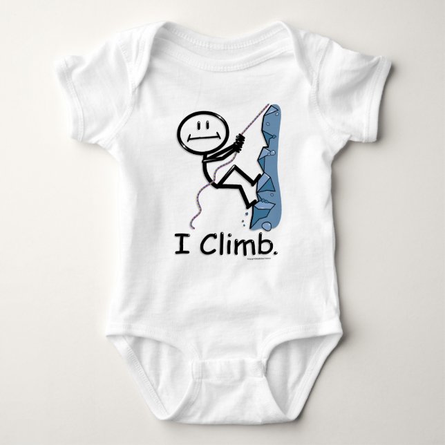 Rock Climbing Baby Bodysuit (Front)