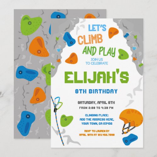 Rock Climbing Birthday