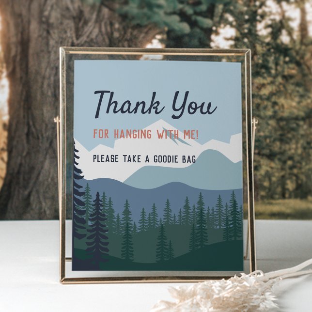 Rock Climbing Birthday Party Favors Sign (Creator Uploaded)