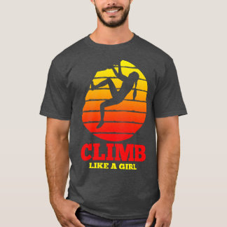 Rock Climbing Bouldering Climber Vintage 2 T-Shirt