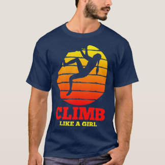 Rock Climbing Bouldering Climber Vintage T-Shirt