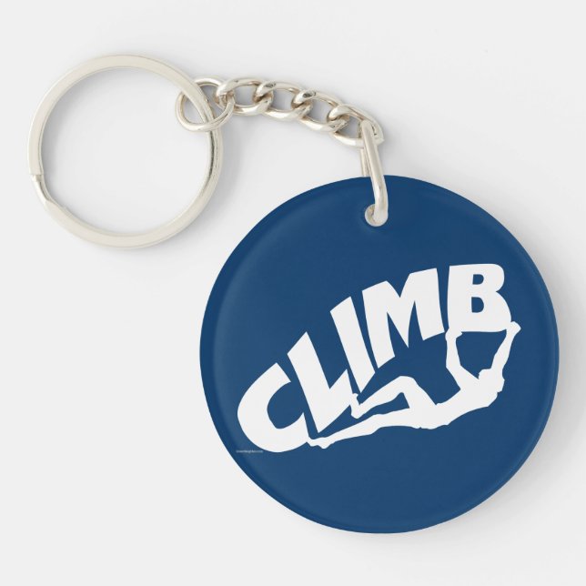 Rock Climbing, Bouldering Keychain (Front)