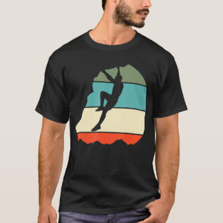 Rock Climbing Bouldering Retro Gift T-Shirt